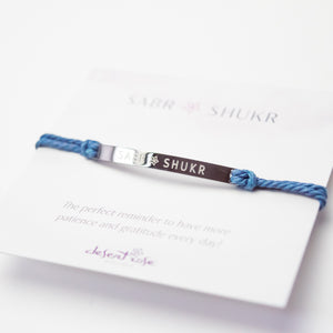 SABR SHUKR FRIENDSHIP BRACELET (Outlet)