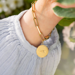 SHINE FOR PALESTINE CHAIN LINK BRACELET