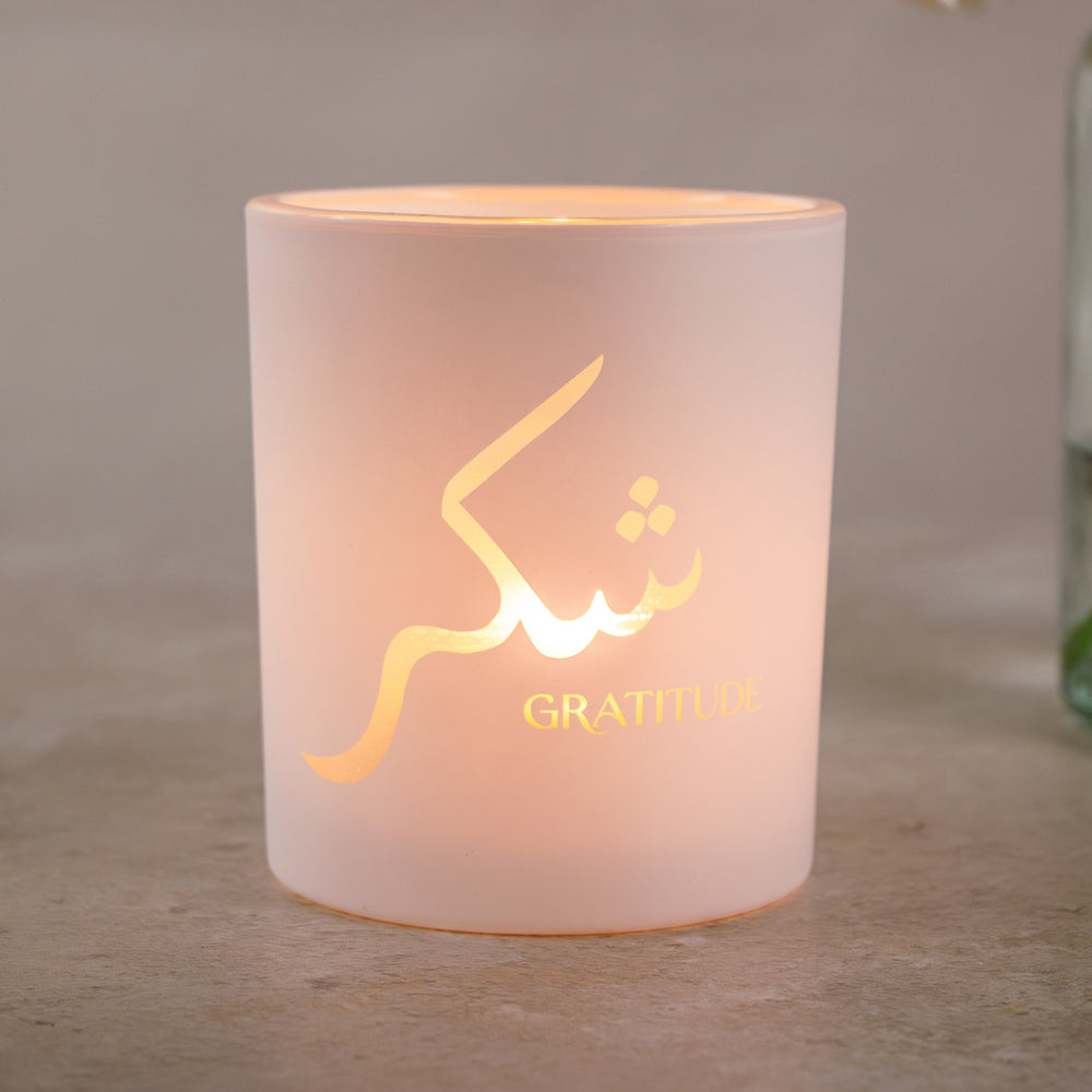GRATITUDE (SHUKR) Illuminate Tea Light Holder