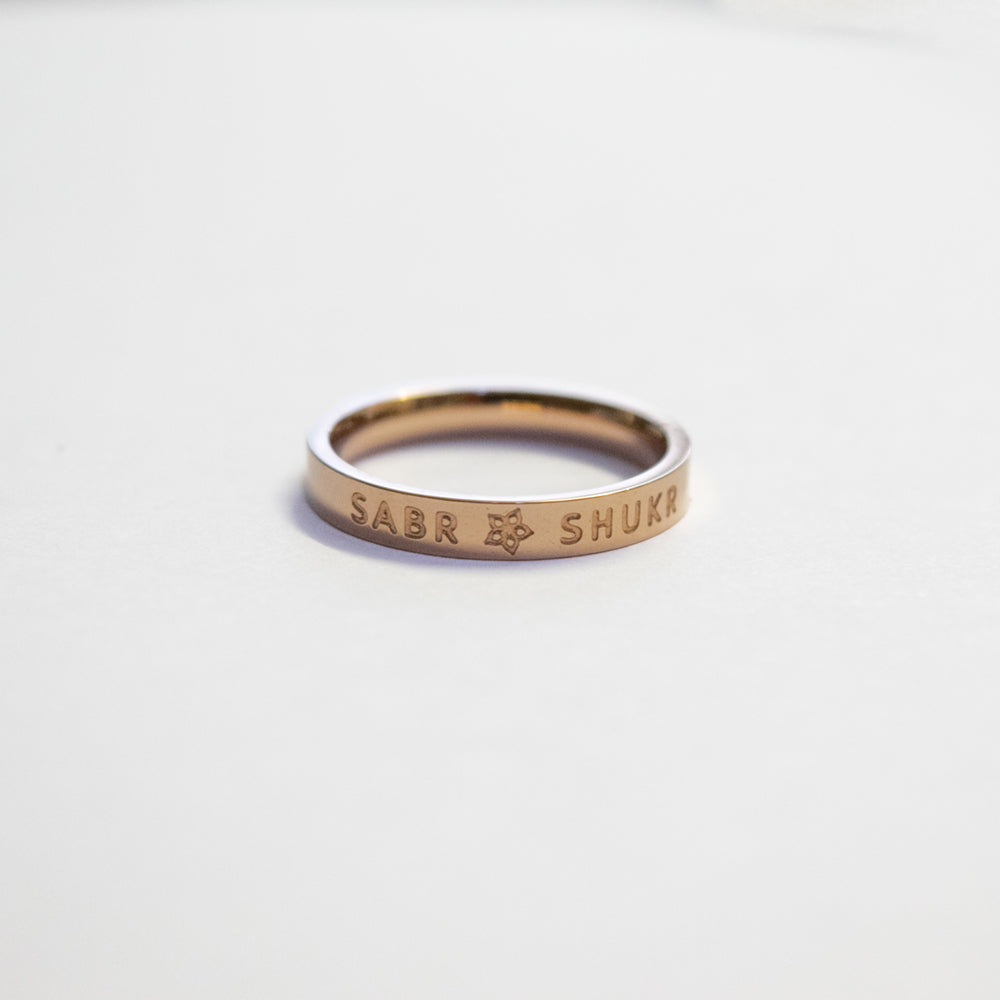SABR SHUKR STACK RING (Outlet)