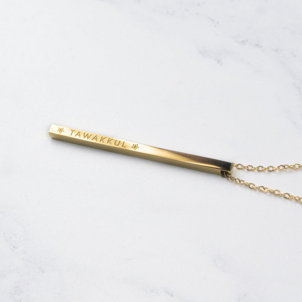 TAWAKKUL BAR NECKLACE (Outlet)